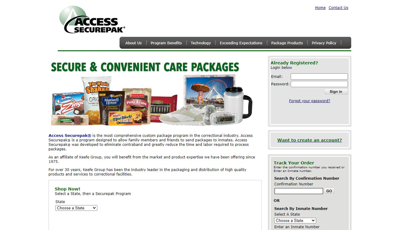 TRINITY: Sarasota County - FL - Facility Guidelines - Access Securepak